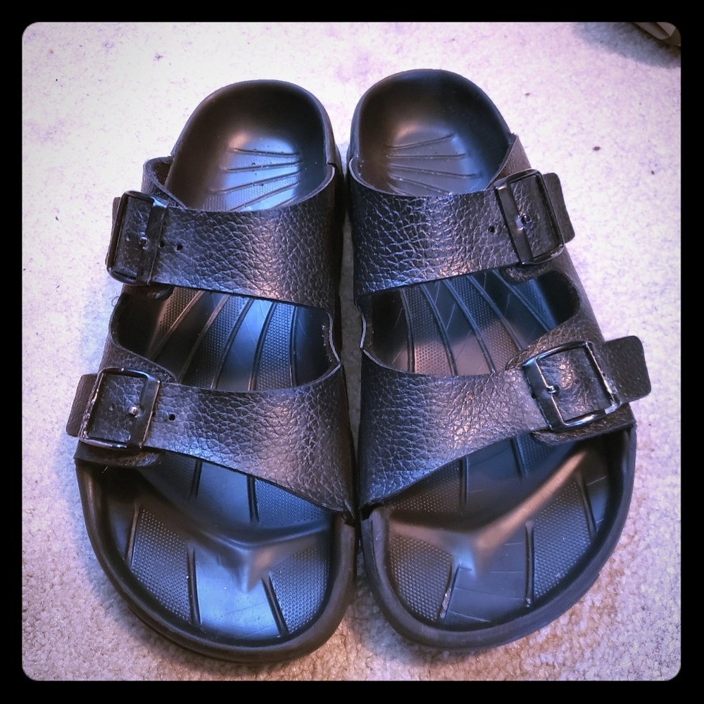 Black Birkenstock sandals